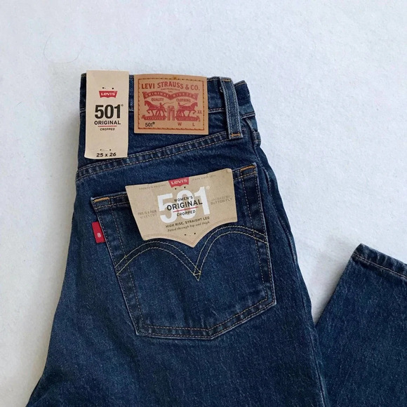 Levi's NWT 501 Original High Rise Straight Leg Jeans Various - Picture 8 of 11